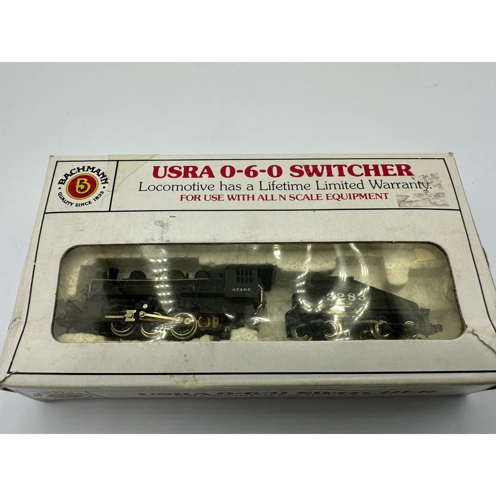 Bachmann 50552 N Scale USRA 0-6-0 Switcher Santa Fe 3283 w/ Box